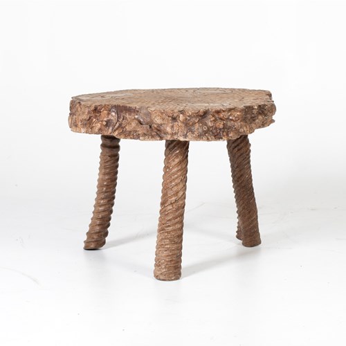 Naturalistic Elm Side Table