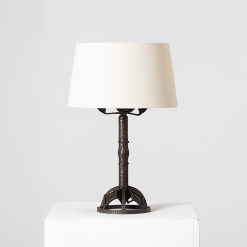 Art Deco Iron Table Lamp