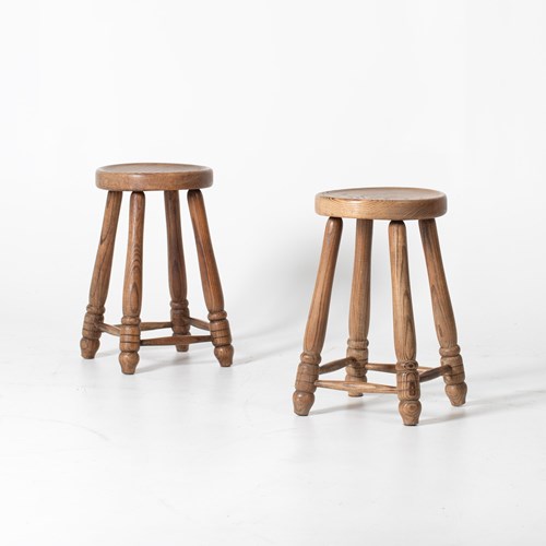 Modernist Oak Stools