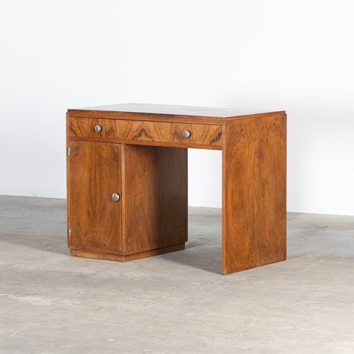 Art Deco Walnut Desk