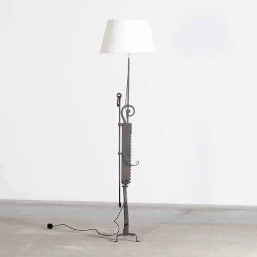 French Folk Art Floor Lamp