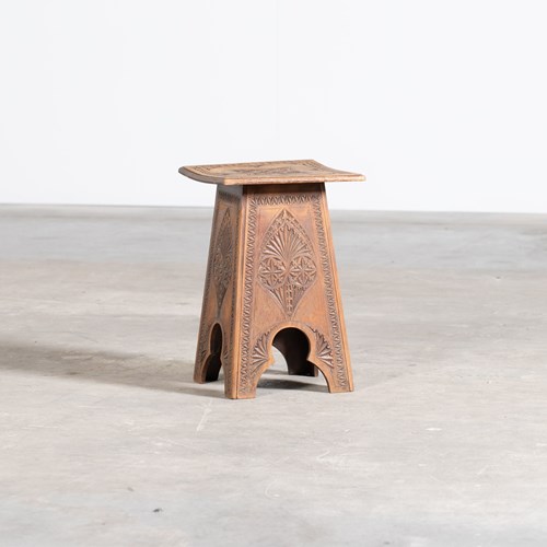 Moorish Chip-Carved Side Table