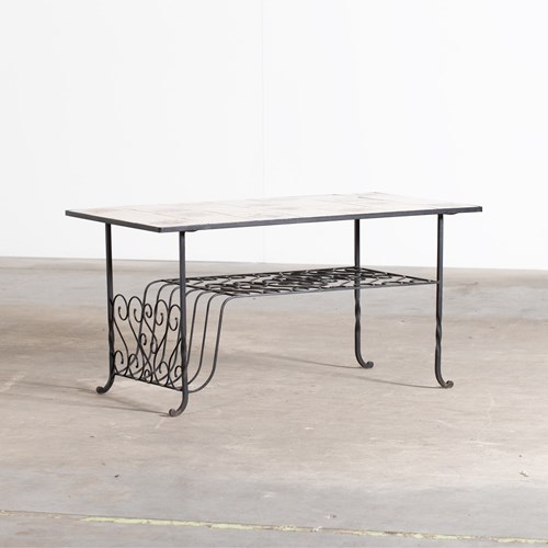 West German Heraldic Coffee Table