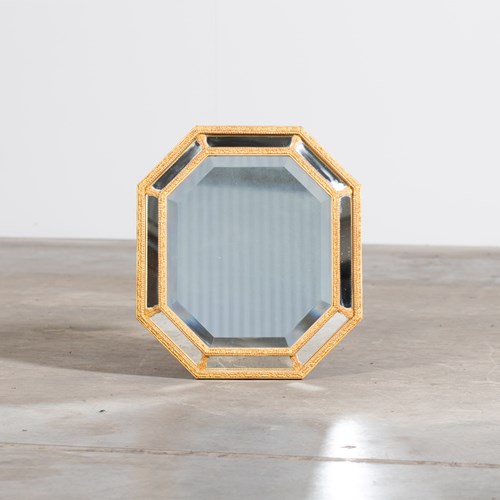 French Gilt Cushion Mirror