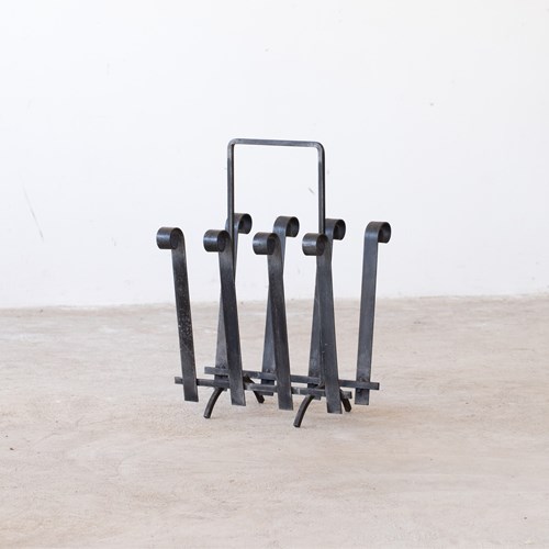 French Wrought Iron Magazine Rack