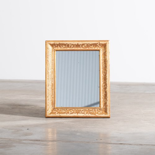 Continental Gilt & Painted Mirror