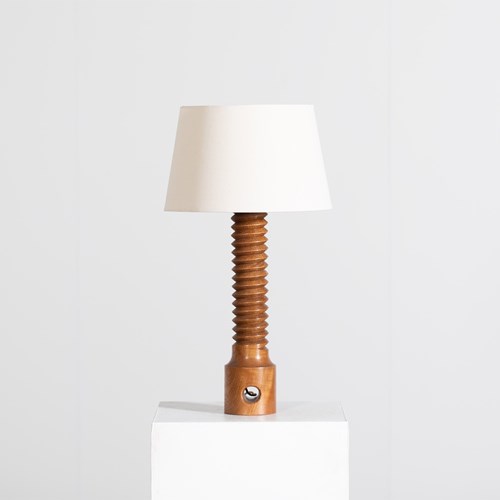 Brutalist Elm Table Lamp