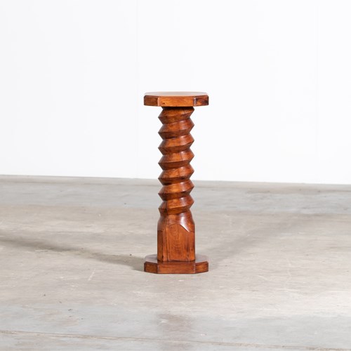 French Oak Screw Column