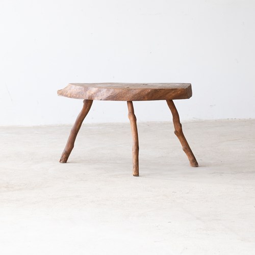 Primitive Elm Side Table