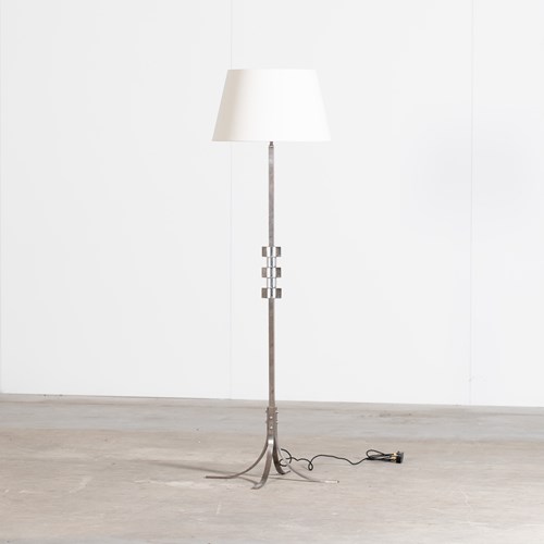Brutalist Steel Floor Lamp