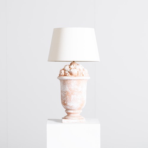 Neoclassical Terracotta Table Lamp