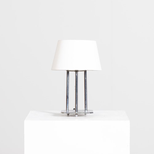 Modernist Chromed Table Lamp
