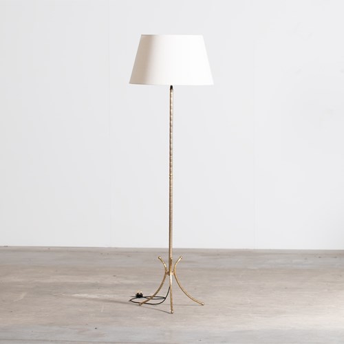 French Faux Bamboo Floor Lamp