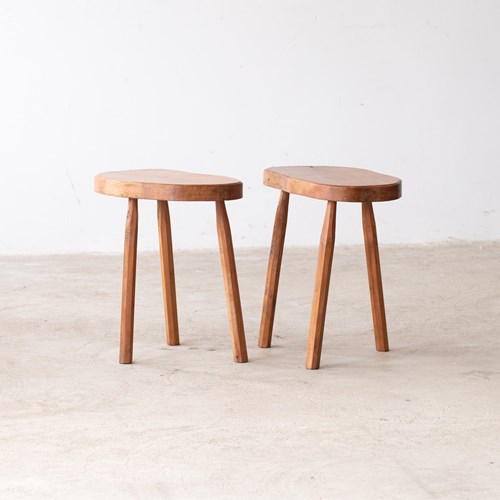 French Fruitwood Stools