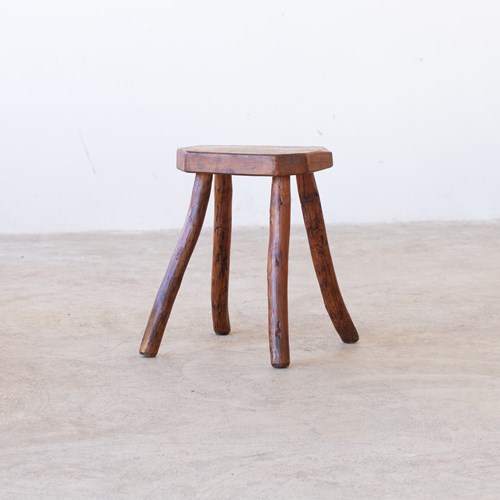 Alpine Folk Art Stool