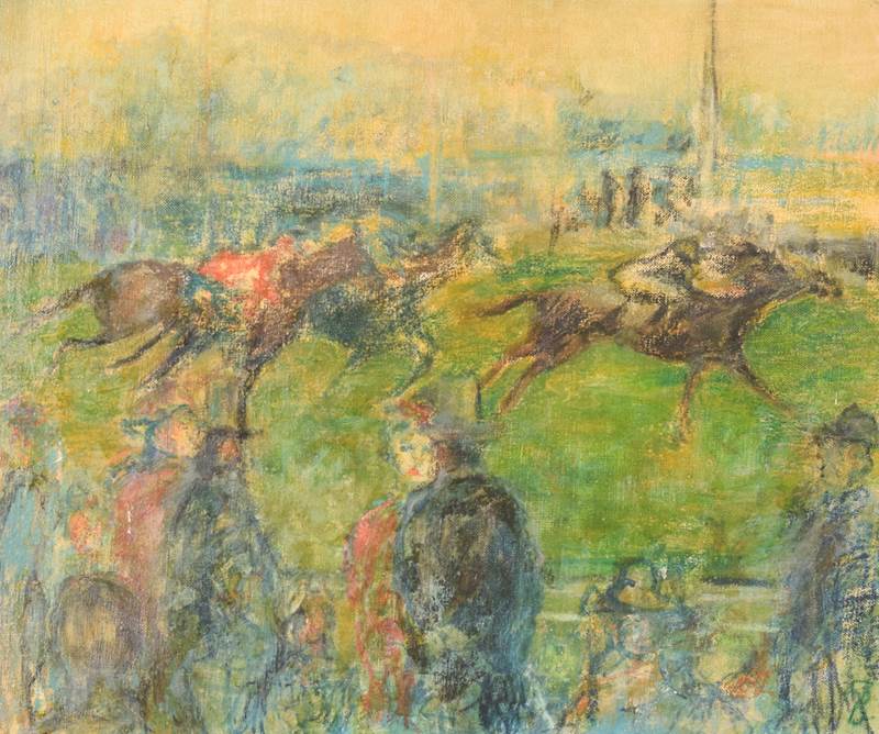 Impressionist Painting 'A Day At The Races'-modern-decorative-1-main-638129539734520335.png