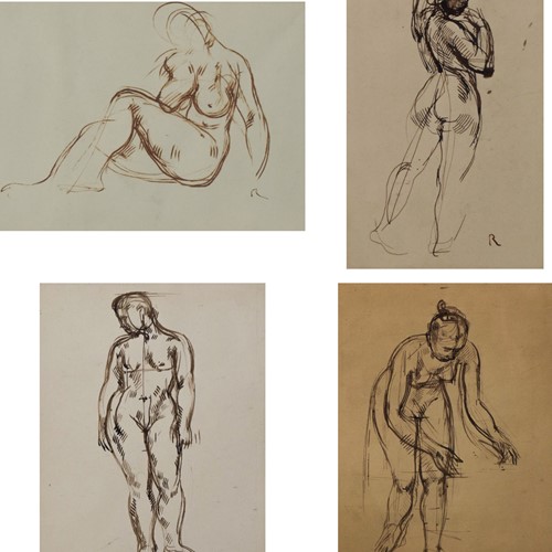 Four Figurative Life Drawings