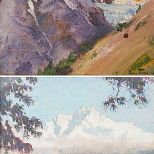 Mountain Landscape Studies - Oil Paintings