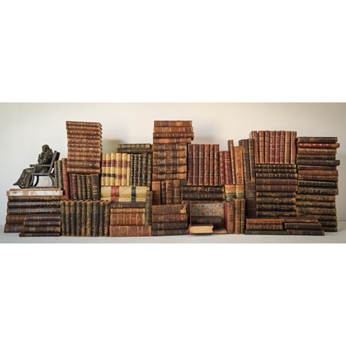 Large Collection Of 147 Antique Books