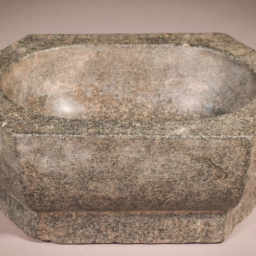 Early Antique Eastern - Carved Stone Bowl