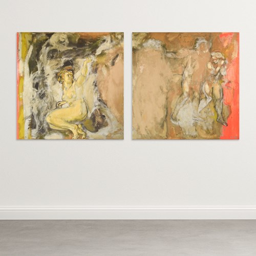 Vicente Vela - Two Figurative Expressionist Works