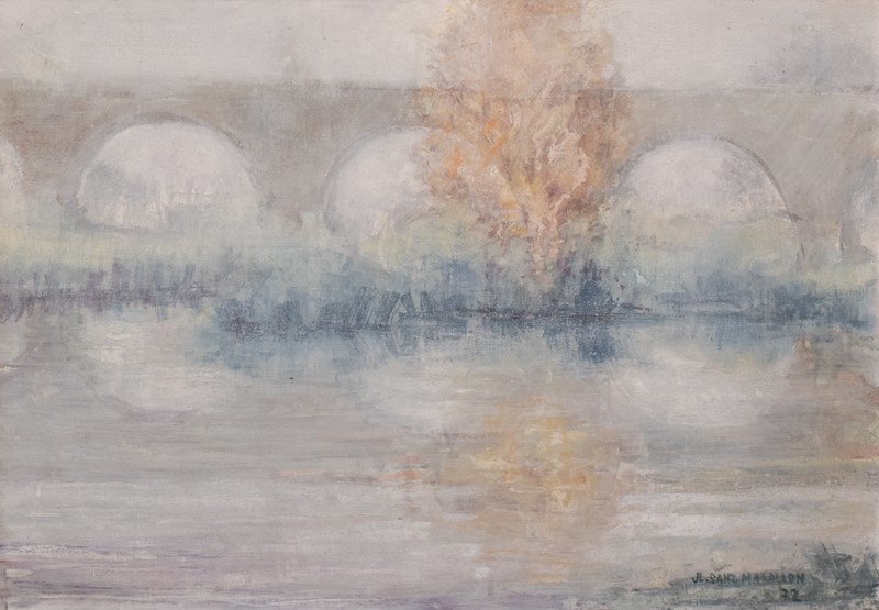 José Luis Sanz Magallon - Impressionist River-modern-decorative-1110-impressionist-river-scene-with-bridge-1-main-637626379003491512.jpg