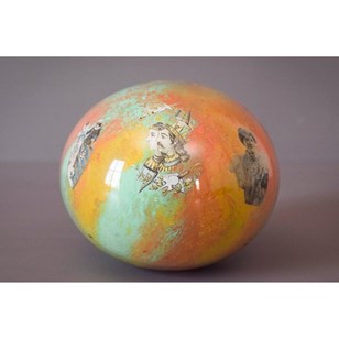 Unusual Decorated Glass Witches Bal...