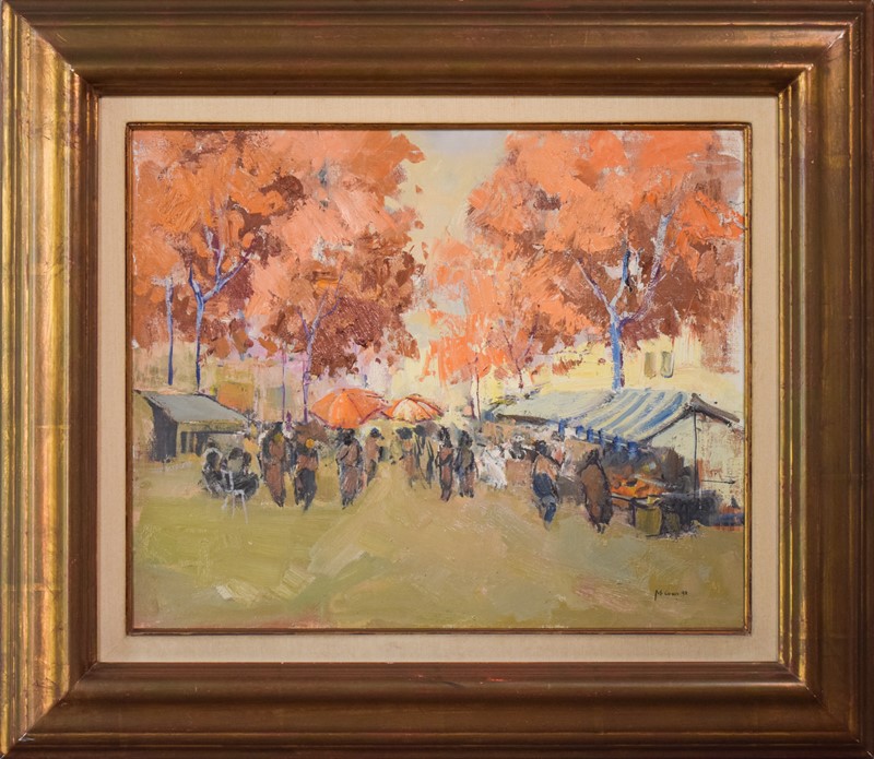 Autumn Market Scene - Oil On Canvas-modern-decorative-1130-oil-market-autumn-day-2-main-638016869612321372.jpg