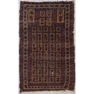 Antique Baluch Handwoven Prayer Rug...