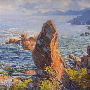 E. Palá - Impressionist Coastal Sea...