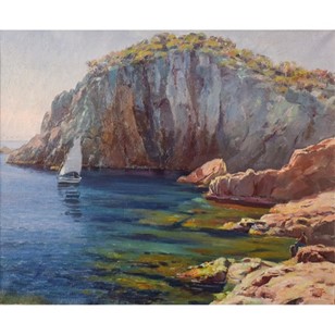 Spanish Cala Landscape By Ricard Ta...
