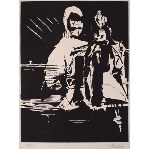 Black And White Lithograph
