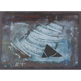 Abstract - Blue, Gouache On Paper