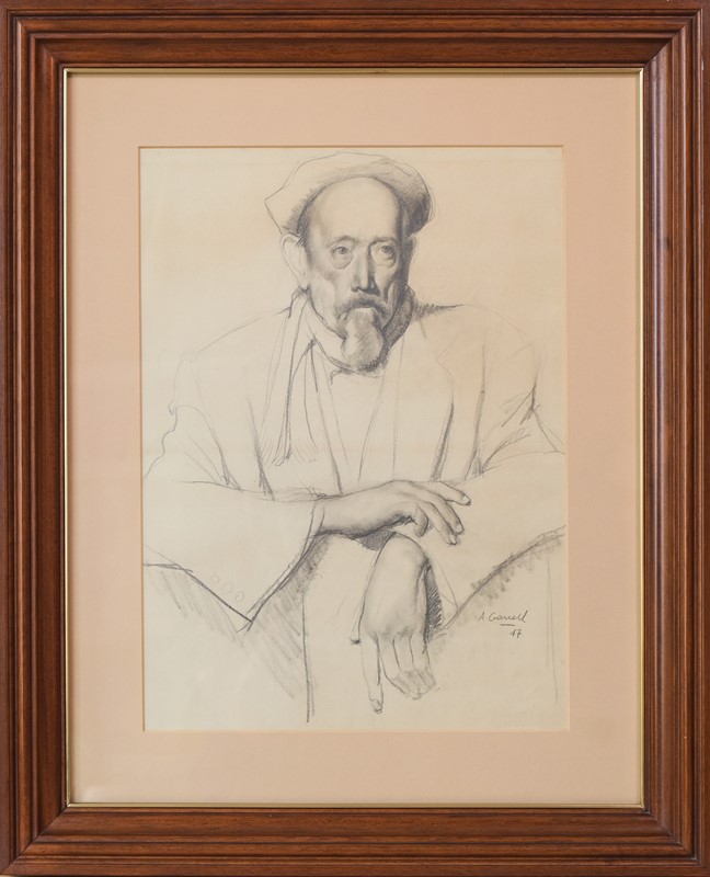 Amador Garrell I Soto - Pencil Study Of A Imam-modern-decorative-1407-drawing-by-amador-garrell-2-main-637962519230375938.jpg