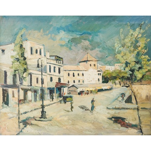 Impressionist Town Scene