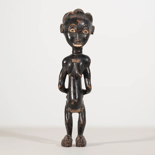 Traditional African Carved Wooden Figurine – Tribal Art (Early 20Th Century)