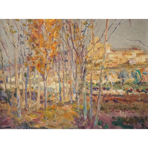 Autumn Trees - Post Impressionist - Jordi Freixas Cortes