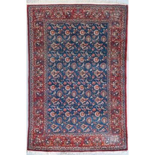 Mashhad Rug With Flowers And Birds ...