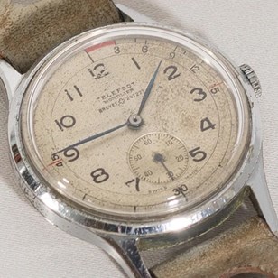 Omega “Telefoot Breveté” Military W...