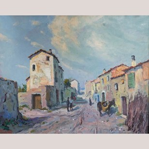 Caserras Village Street Scene – Imp...