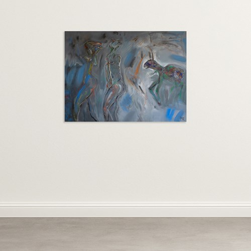 Figures And Hare – Abstract Figuration By Jordi Samsó