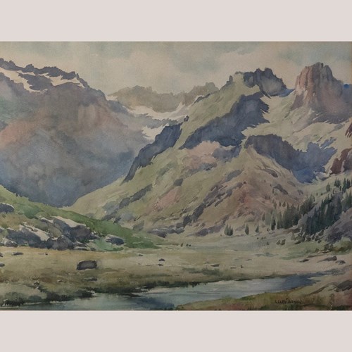 Mountain Landscape With Alpine Stream – Lluís Lleó Arnau