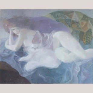 Female Figure With Cat – Emilia Cas...