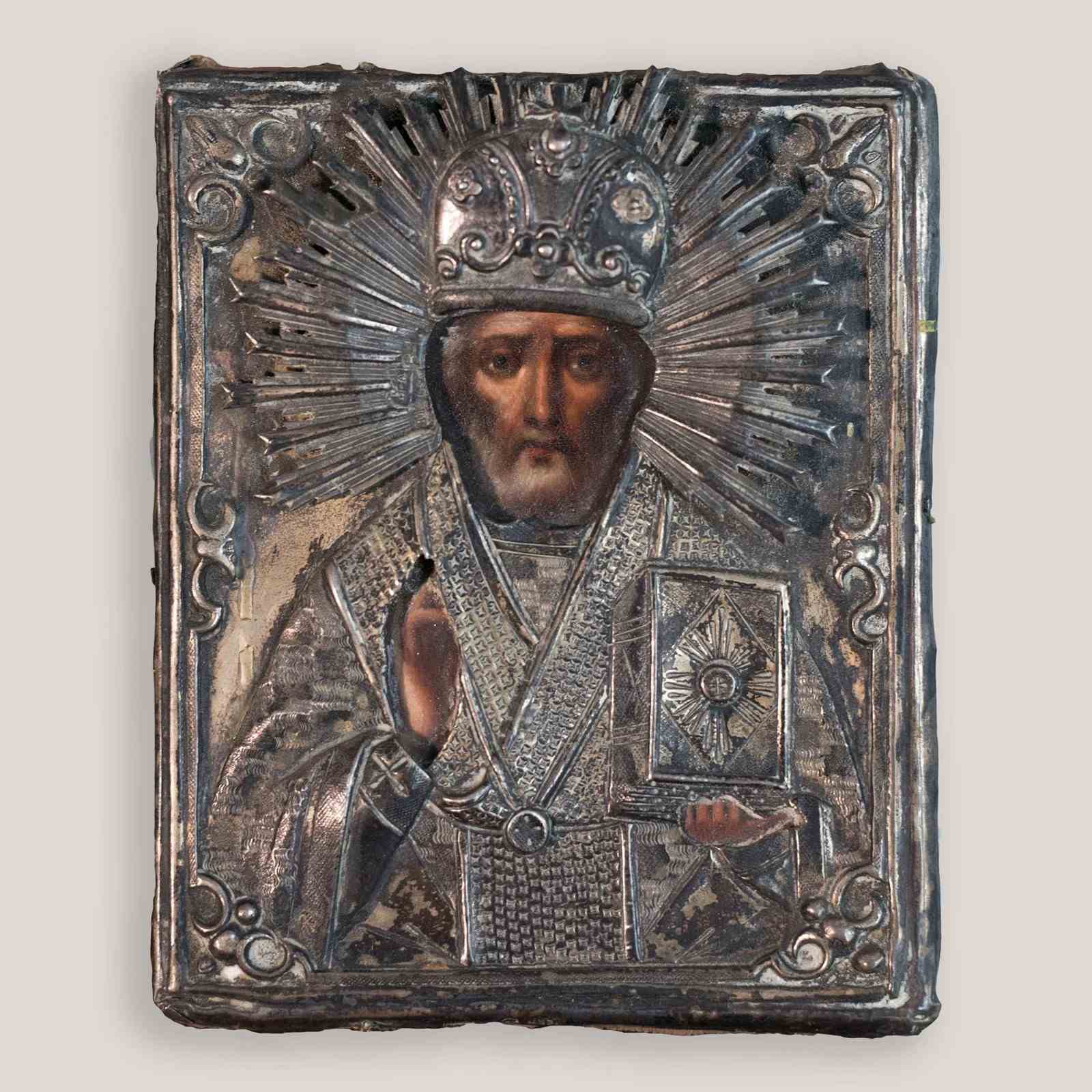Save Icon Grey Set Of Four Antique Eastern Orthodox Religious Icons | Modern ...