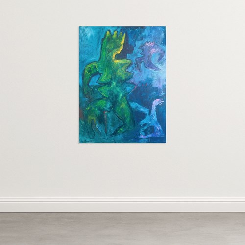 Abstract Figure Composition – Follower Of The Cobra Group – Signed & Dated