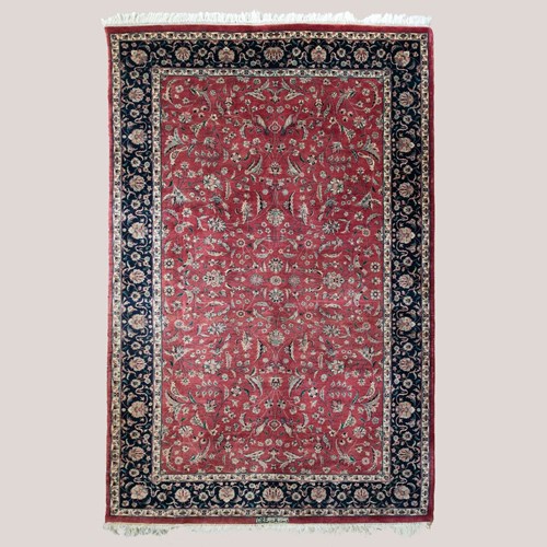 Vintage Hand-Knotted Signed Tabriz Rug, 258 × 158 Cm