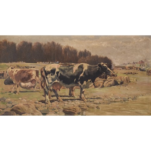 Ramón Mestre Vidal - Landscape With Cows