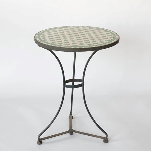 Antique Mosaic Garden Table
