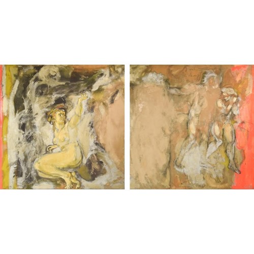 Vicente Vela - Two Figurative Expressionist Works