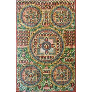 Hand Painted Tibetan Scroll